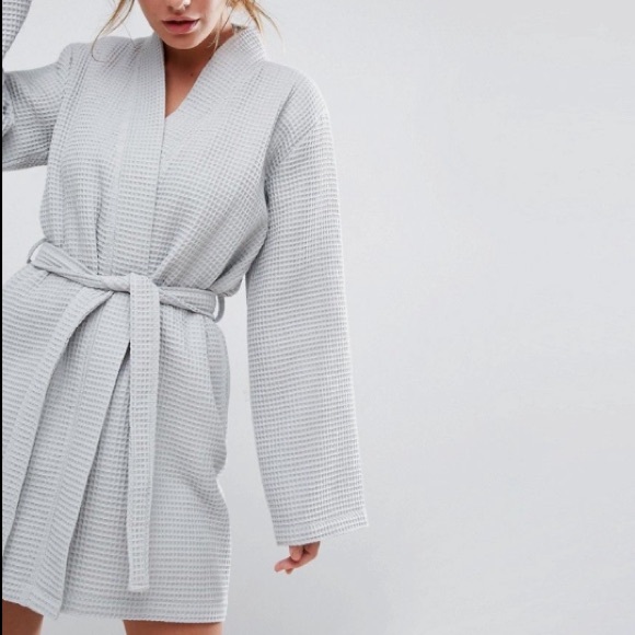 asos waffle robe